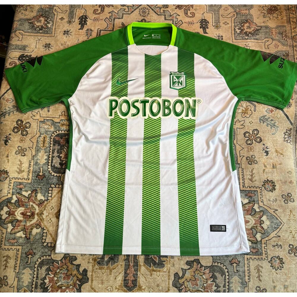 Nike Columbia Postobon Home Soccer Jersey 2018 Dri Fit Shirt Size XL
